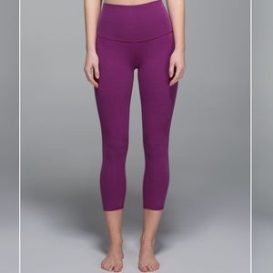 Lululemon Wunder Under Crop Cotton (Roll Down)